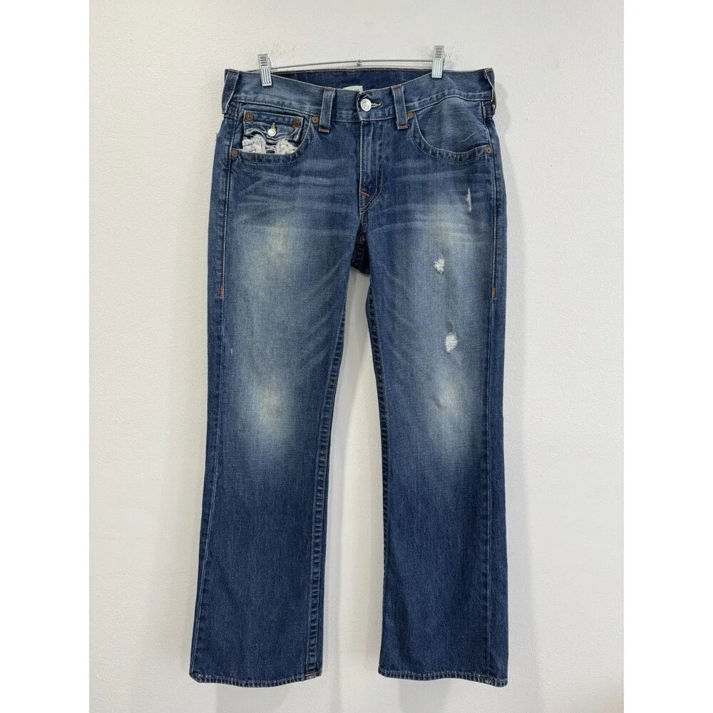 Men’s True Religion World Tour Bootcut Jeans Size 34x33